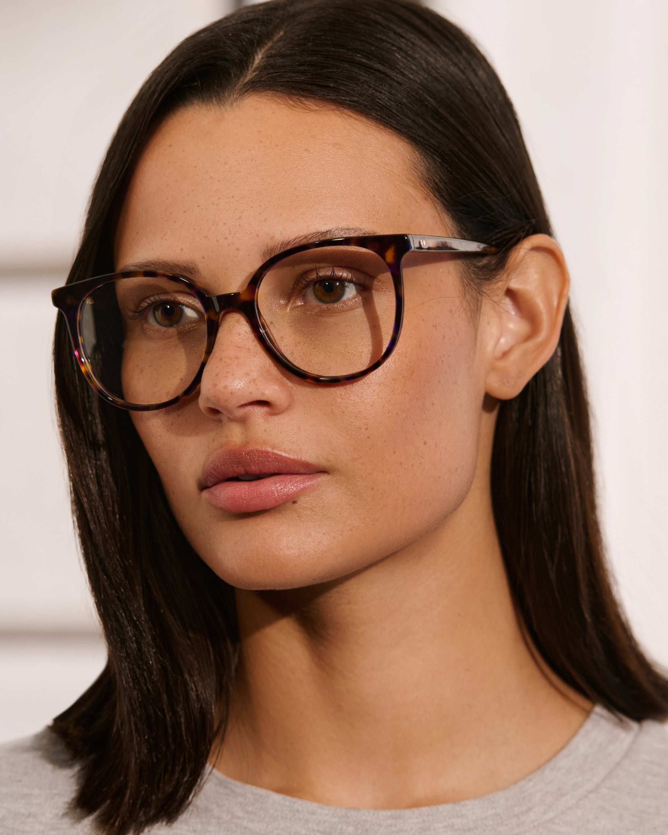 The Alina Medium Women's Eyeglasses in Dark Tortoise | Jimmy Fairly US