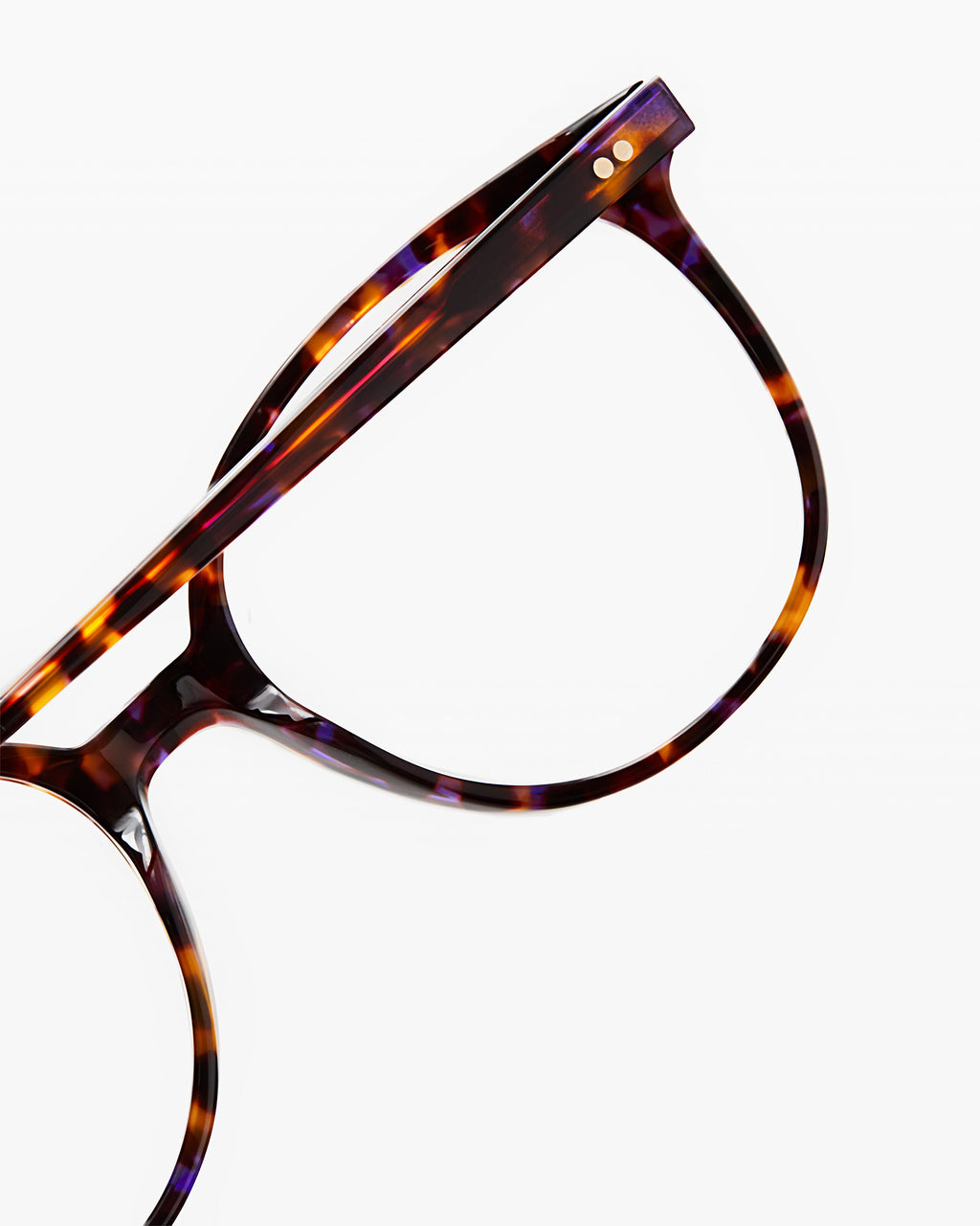 The Alina S Rund Damenbrillen in Dark Tortoise