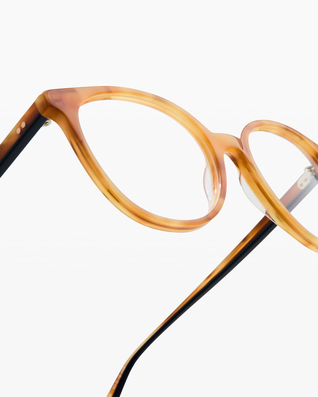 The Alina Rund Damenbrillen in Helle Schuppe