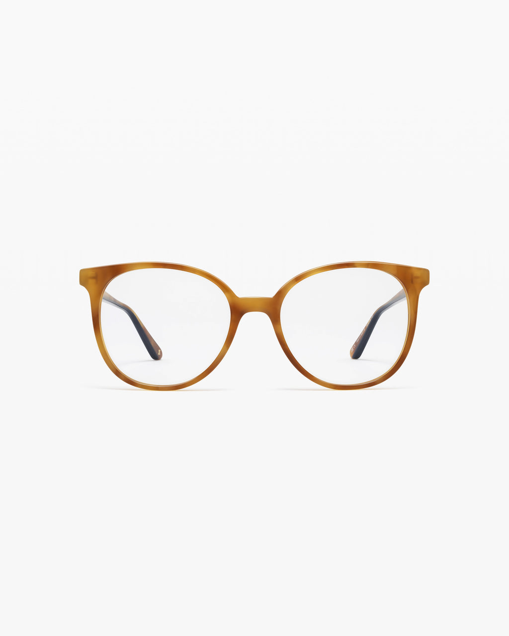 The Alina Rund Damenbrillen in Helle Schuppe