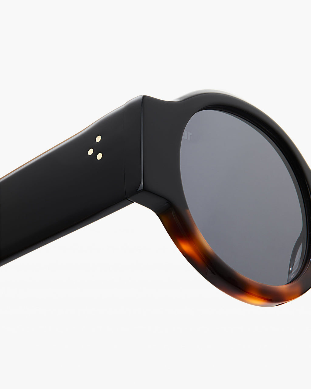 The Nava Rund Damen-Sonnenbrillen in Schwarz