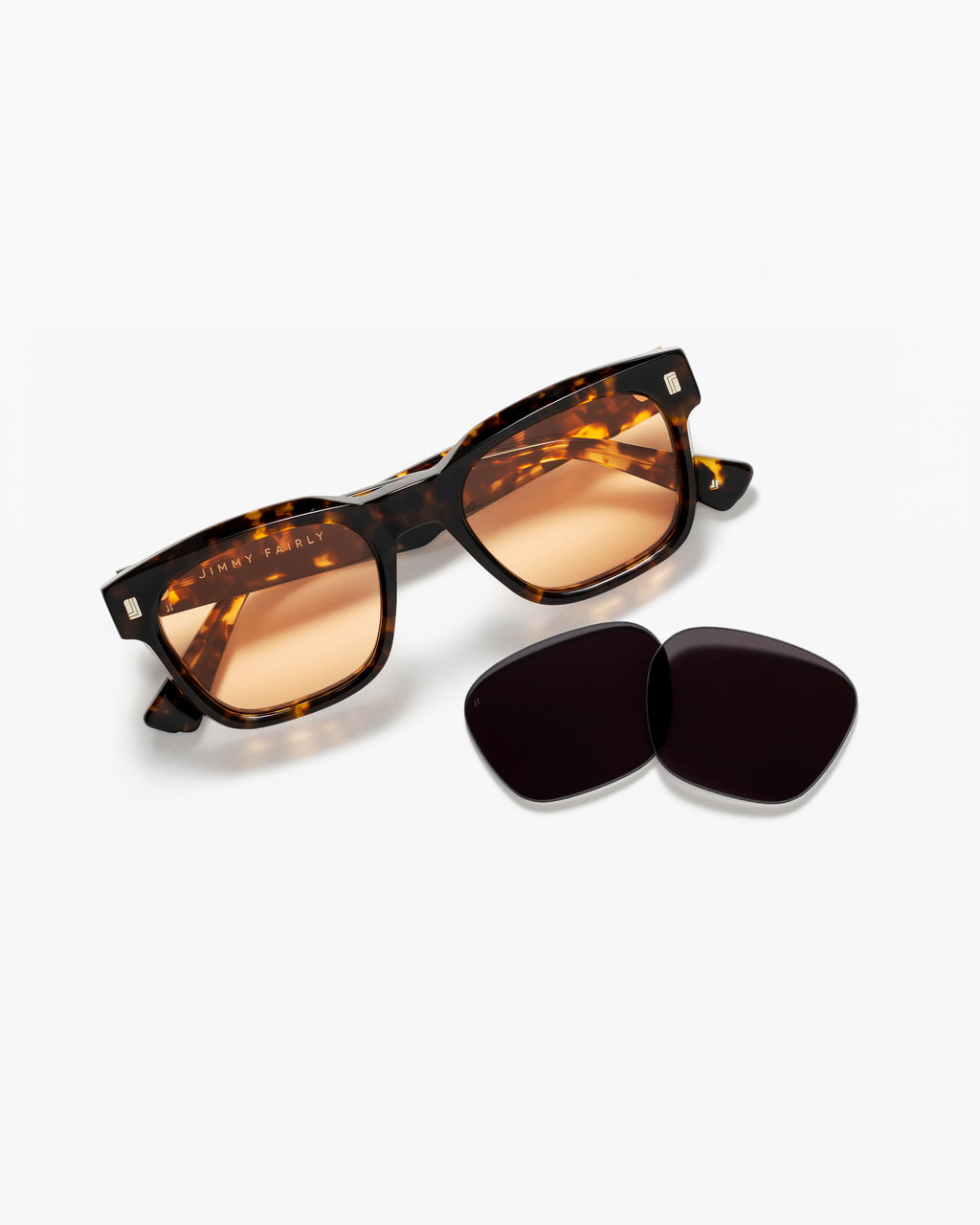 The Salva JF Colors Rectangular Men's Sunglasses in Tortoise