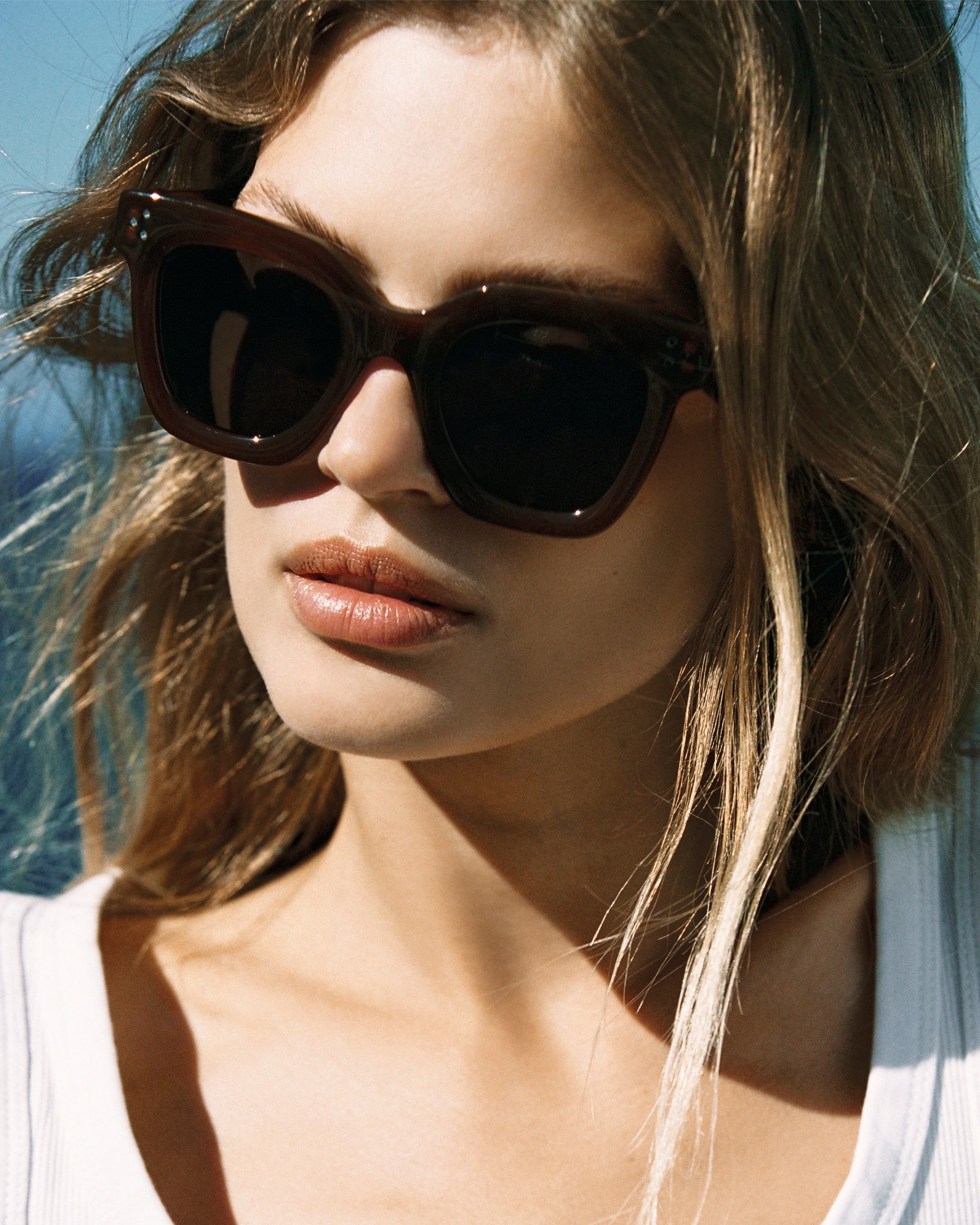 The Capri Medium Women's Sunglasses in Brown | Jimmy Fairly US
