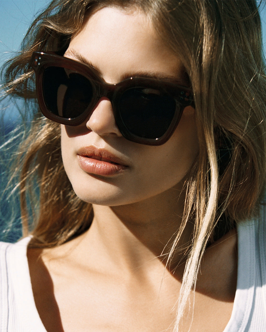 The Capri Schmetterling Damen-Sonnenbrillen in Braun