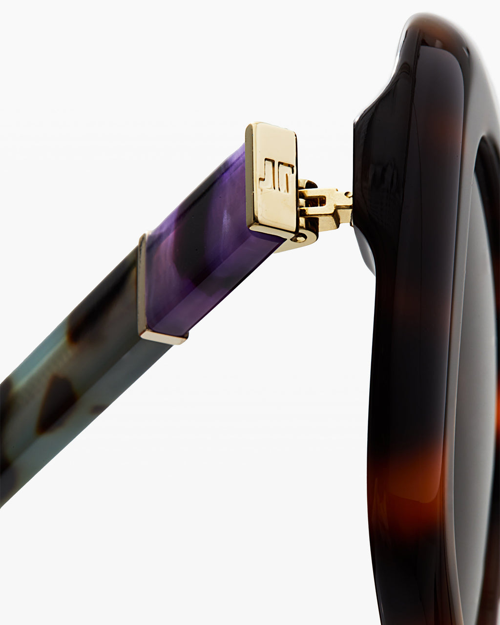 The Olbia Rechteckig Damen-Sonnenbrillen in Dark Tortoise