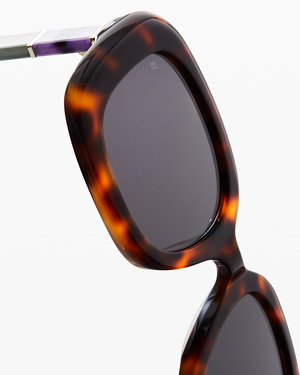 The Olbia Rechteckig Damen-Sonnenbrillen in Dark Tortoise