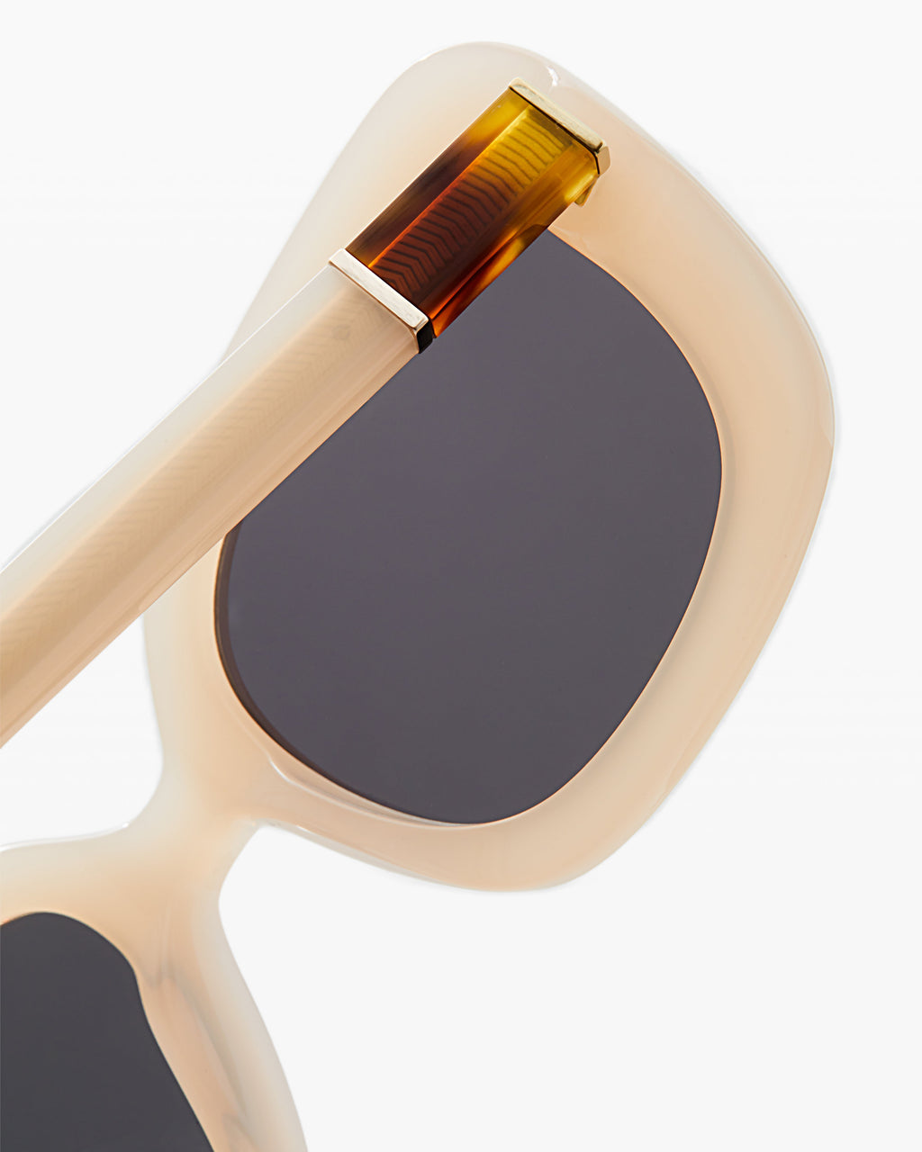 The Olbia Rechteckig Damen-Sonnenbrillen in Creme