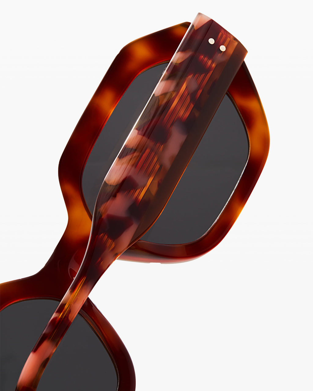 The Portofino Sechseckig Damen-Sonnenbrillen in Helle Schuppe