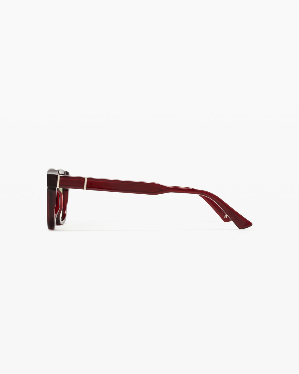 The Calvi JF Colors Rectangular Men's Sunglasses in Burgundy