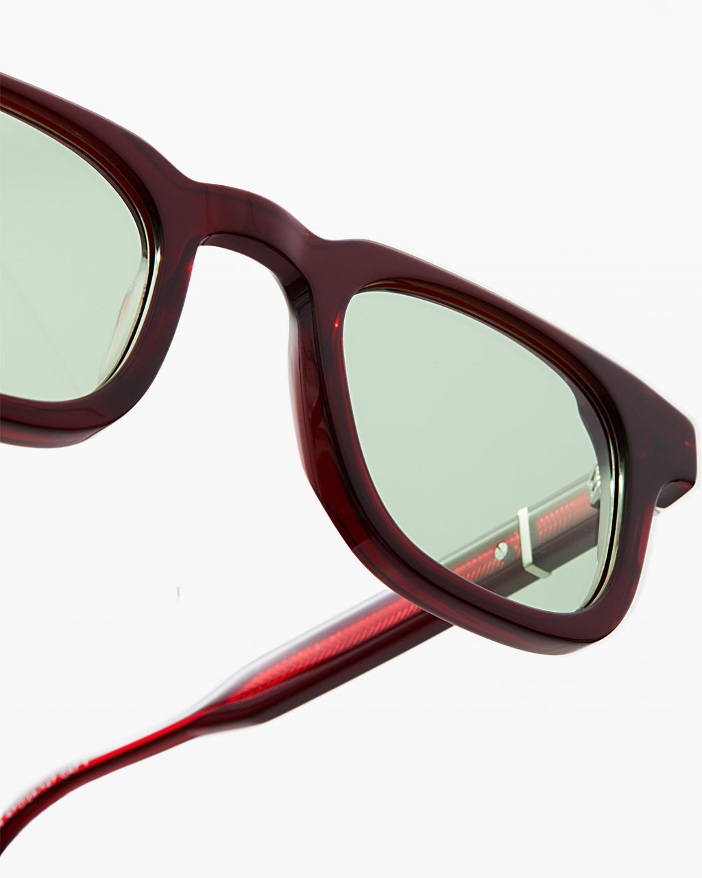 The Calvi JF Colors Rectangular Men's Sunglasses in Burgundy