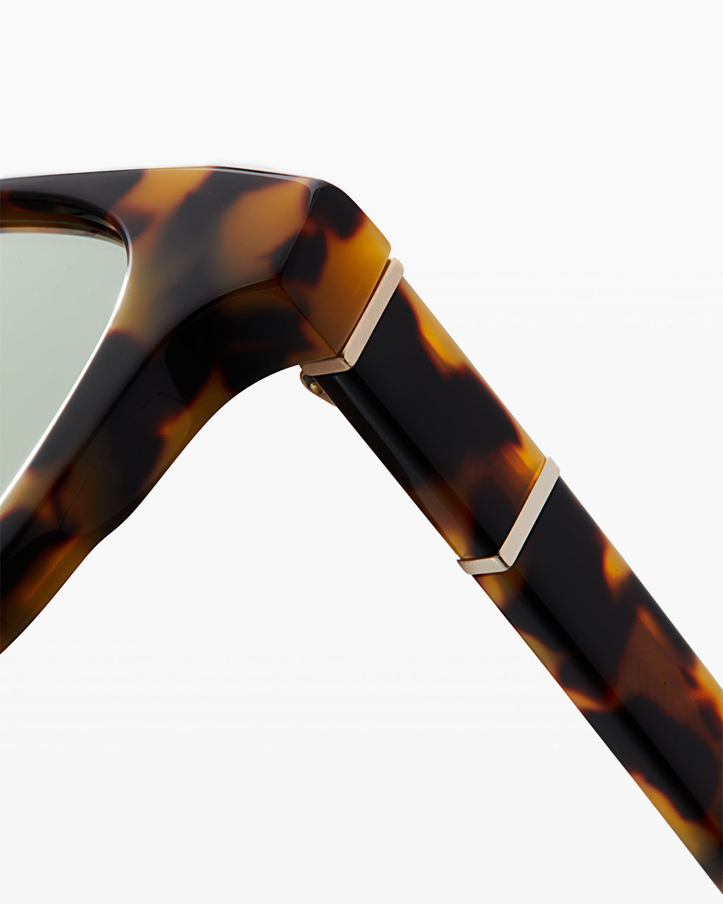 The Calvi JF Colors Rechteckig Herren-Sonnenbrillen in Yellow Tortoise