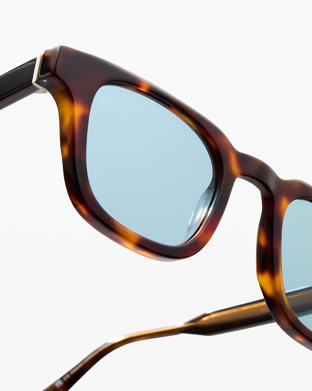 The Calvi JF Colors Rechteckig Herren-Sonnenbrillen in Dark Tortoise