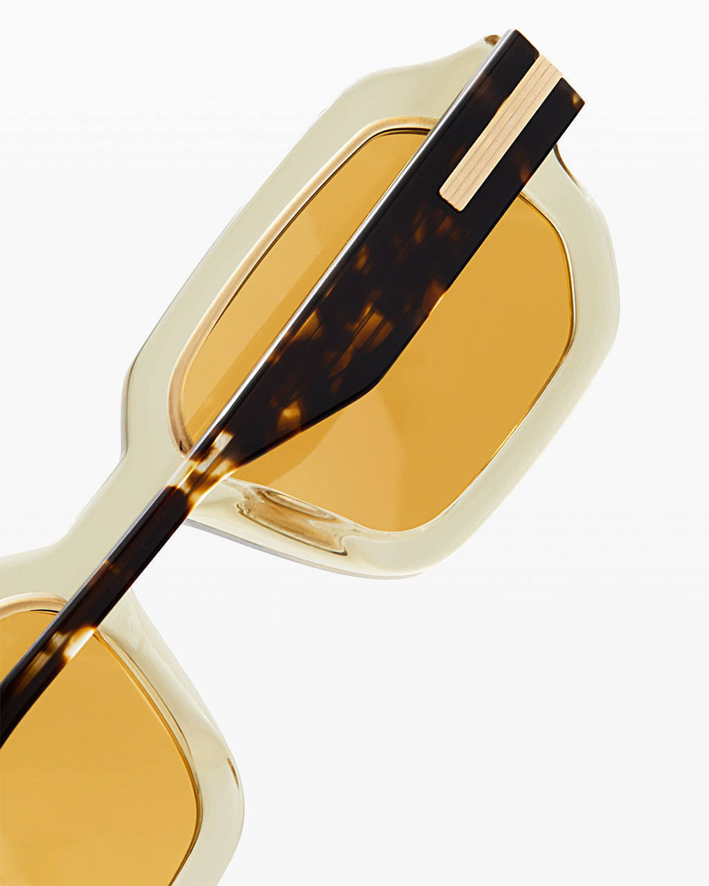 The Milos Rectangular Men's Sunglasses in Yellow