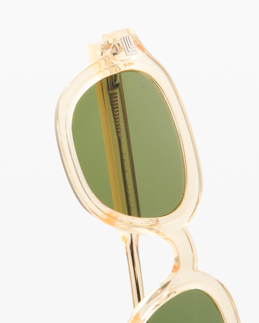 The Mini Napoli Rechteckig Kinder-Sonnenbrillen in Kristallgelb