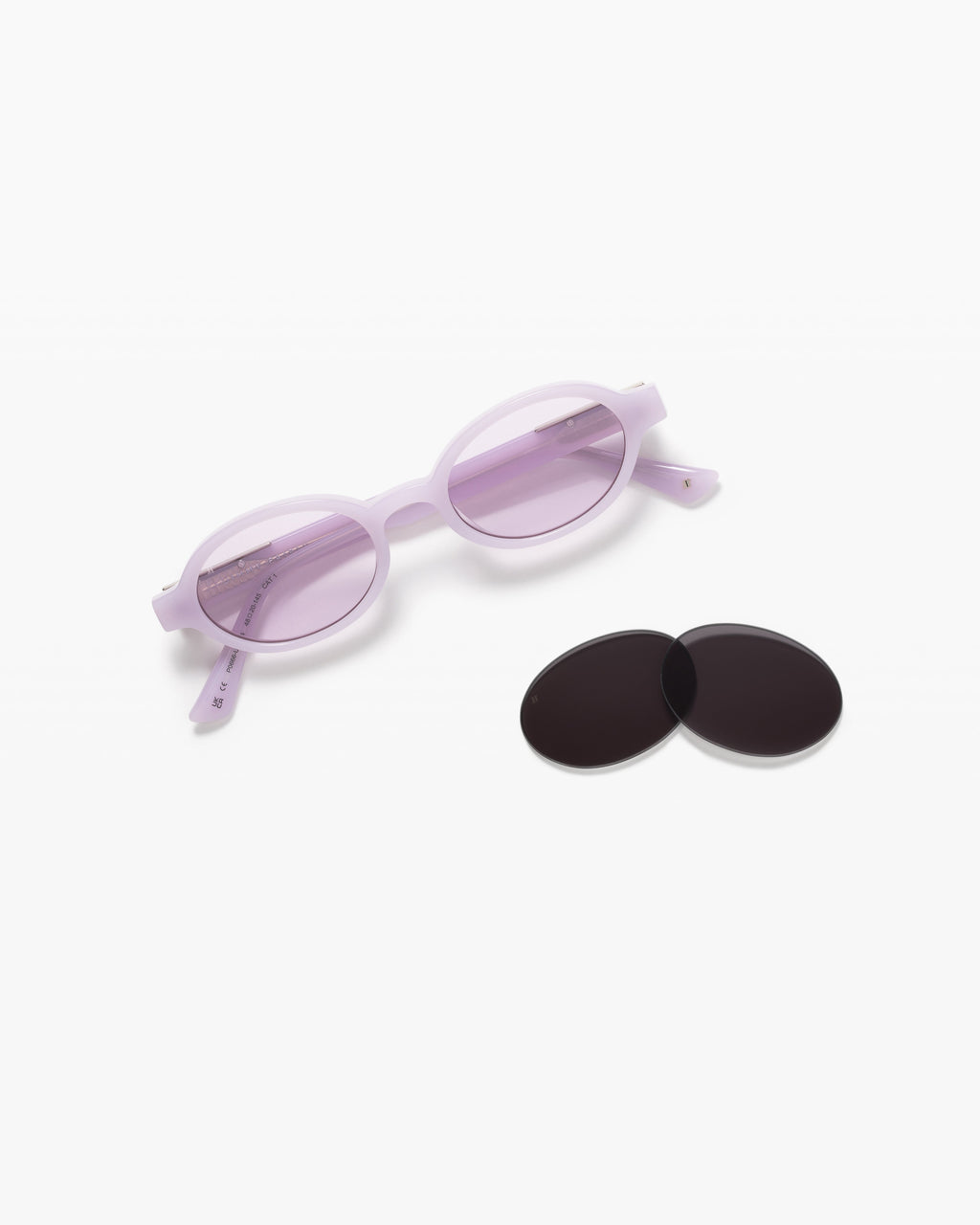 The Elvie JF Colors Oval Damen-Sonnenbrillen in Lila