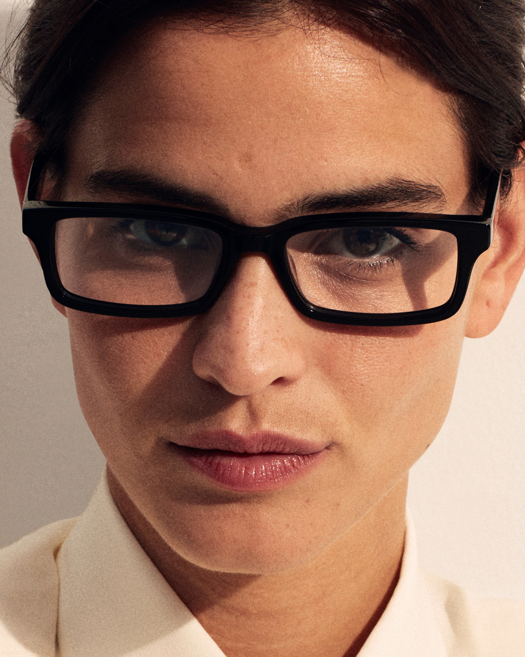 The Kos Rechteckig Damenbrillen in Schwarz