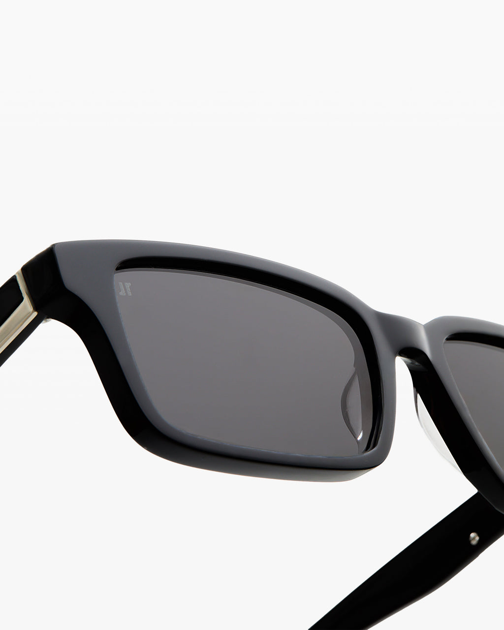 The Kos Rechteckig Damen-Sonnenbrillen in Schwarz