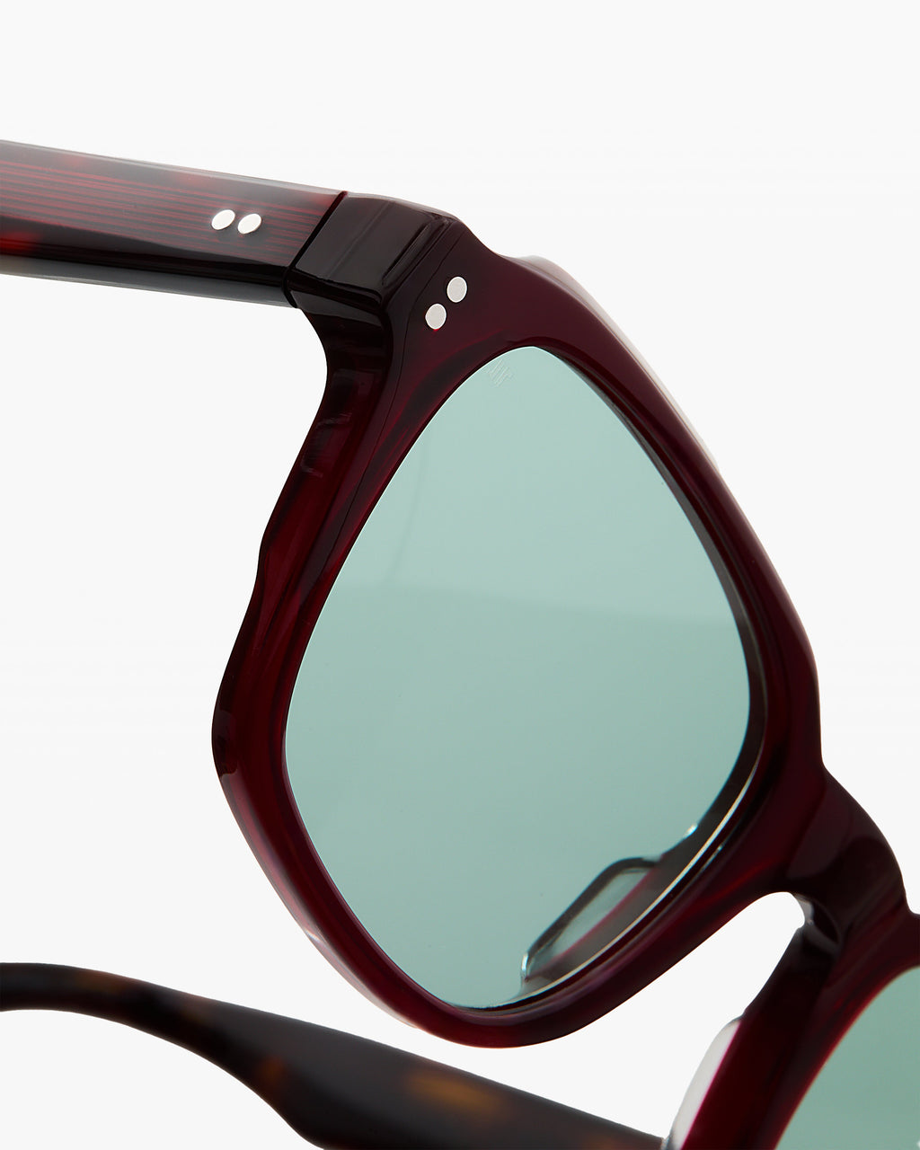 The Lagos JF Colors Rectangular Men's Sunglasses in Burgundy