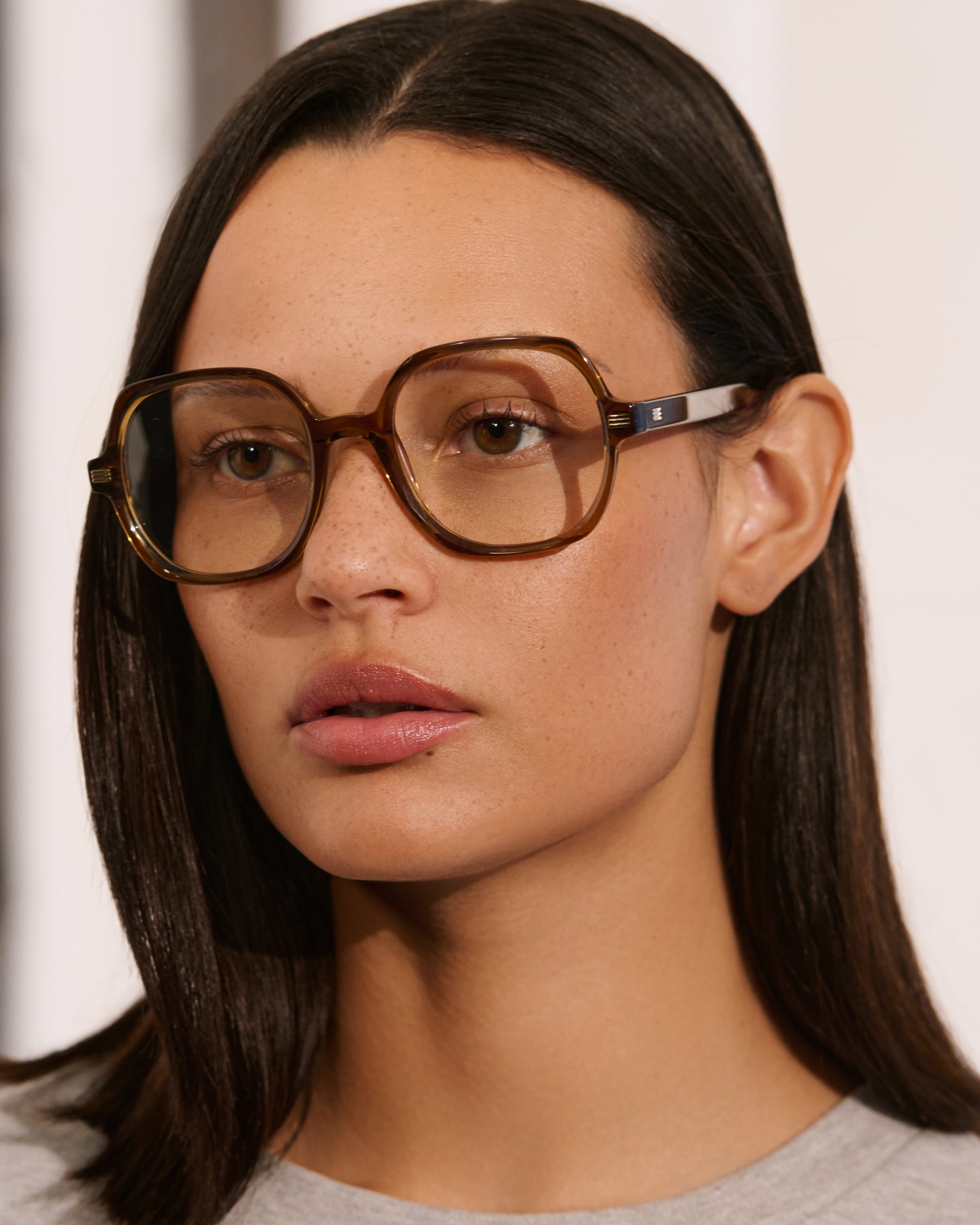 The Debby Square Women's Eyeglasses in Caramel