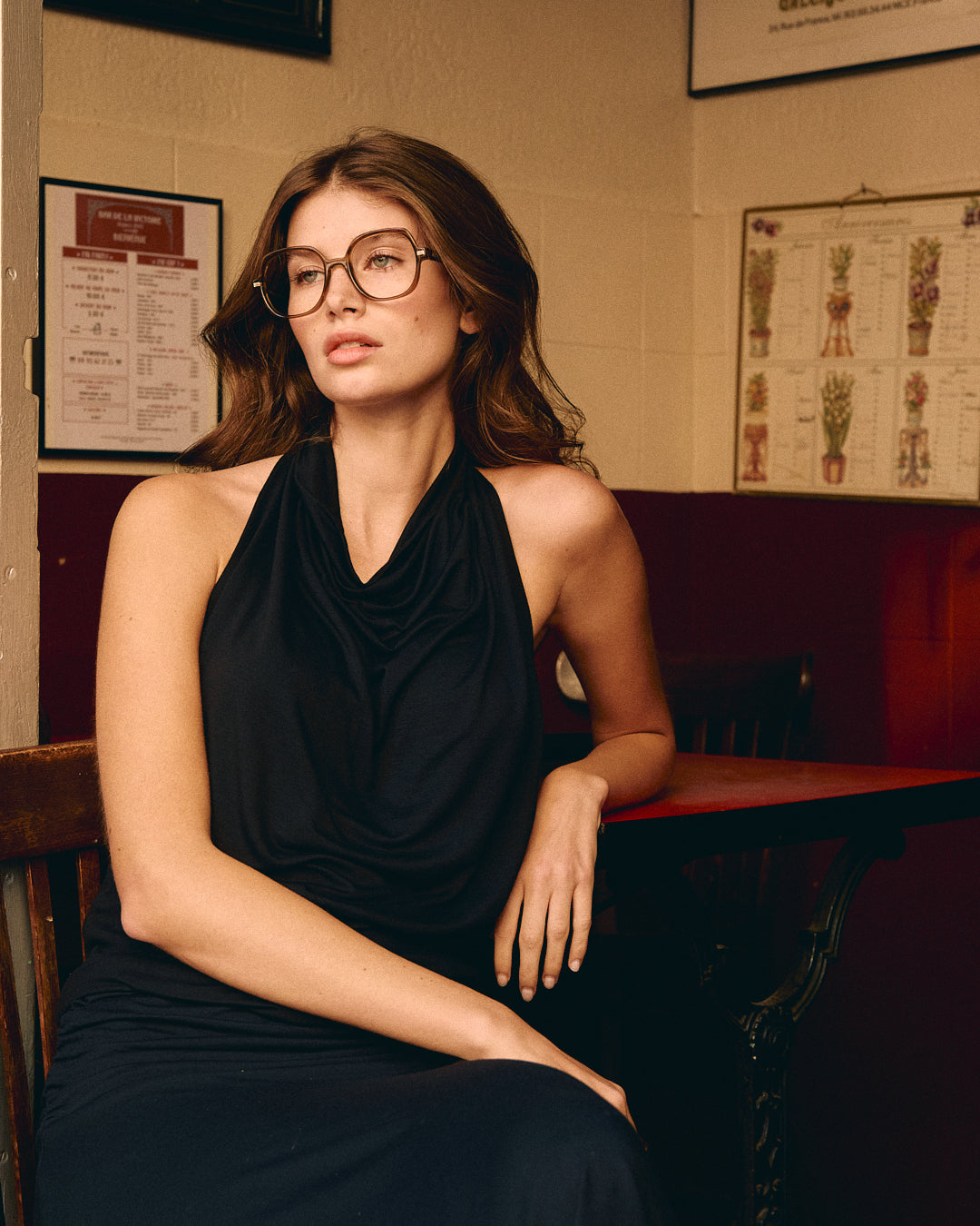 La Debby Carré Lunettes de Vue pour femme in Caramel