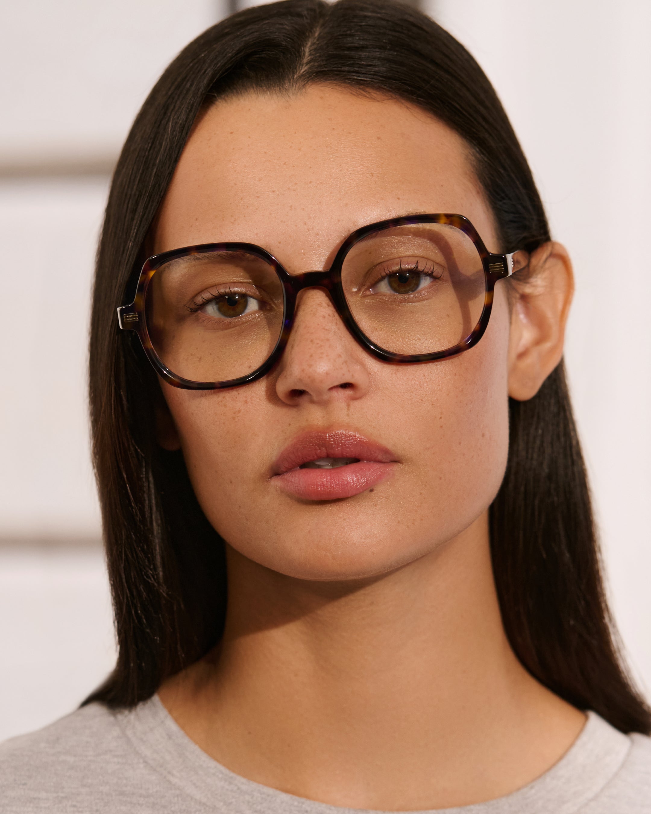 The Debby Square Women's Eyeglasses in Dark Tortoise