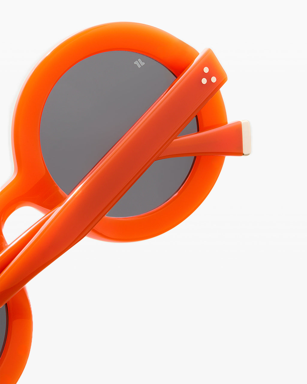 The Rosas Round Women's Sunglasses in Orange
