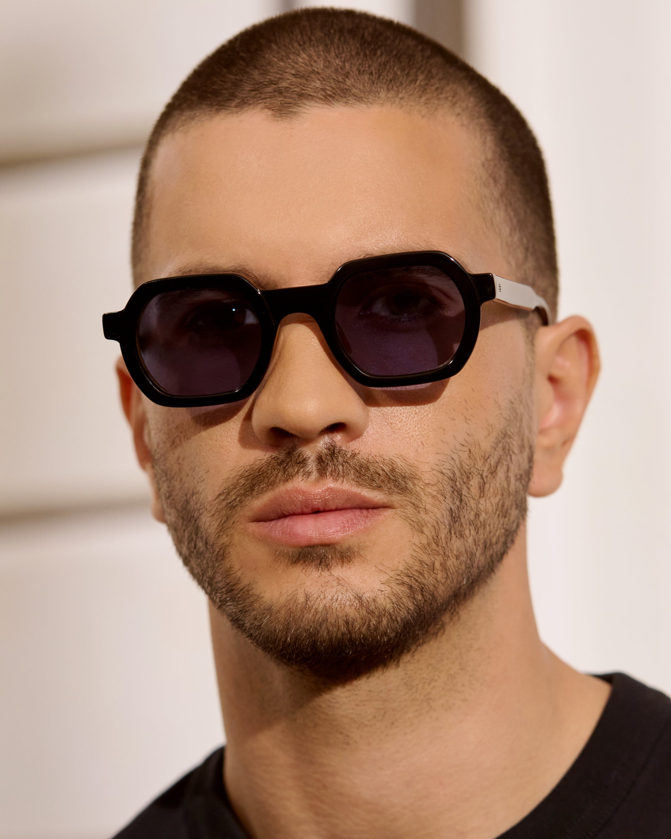 The Darren JF Colors Medium Men's Sunglasses in Black and blue