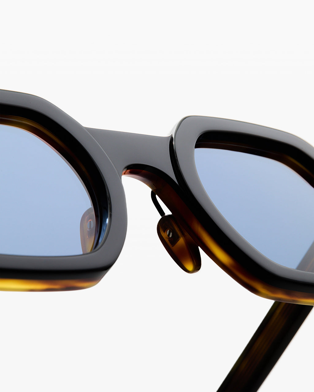 The Darren JF Colors Rechteckig Herren-Sonnenbrillen in Schwarz und Blau