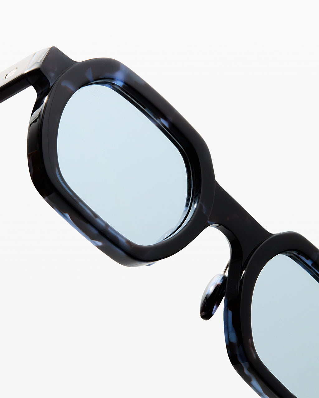 The Darren Rechteckig Herren-Sonnenbrillen in Blue Tortoise