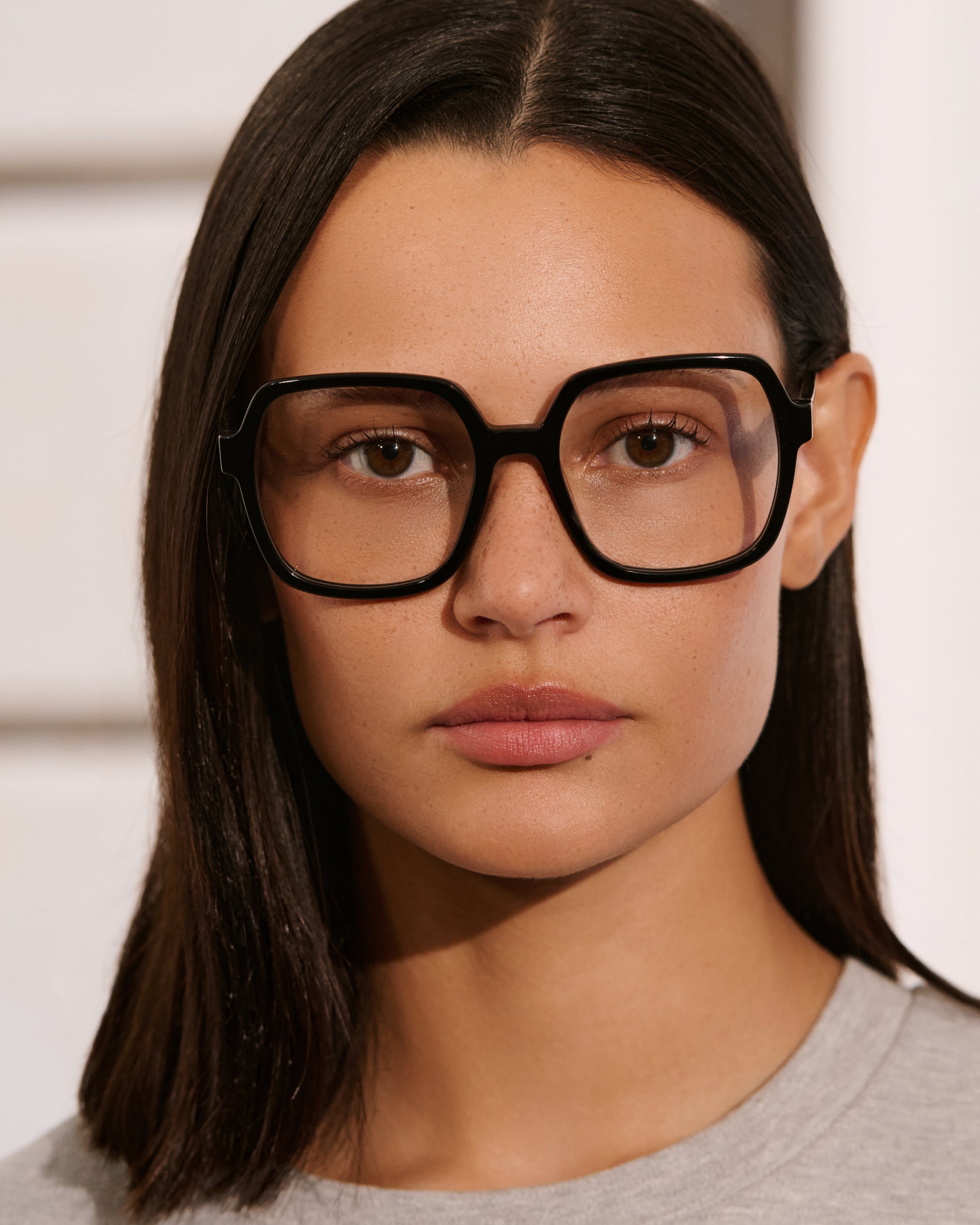 The Lou Square Women's Eyeglasses in Black