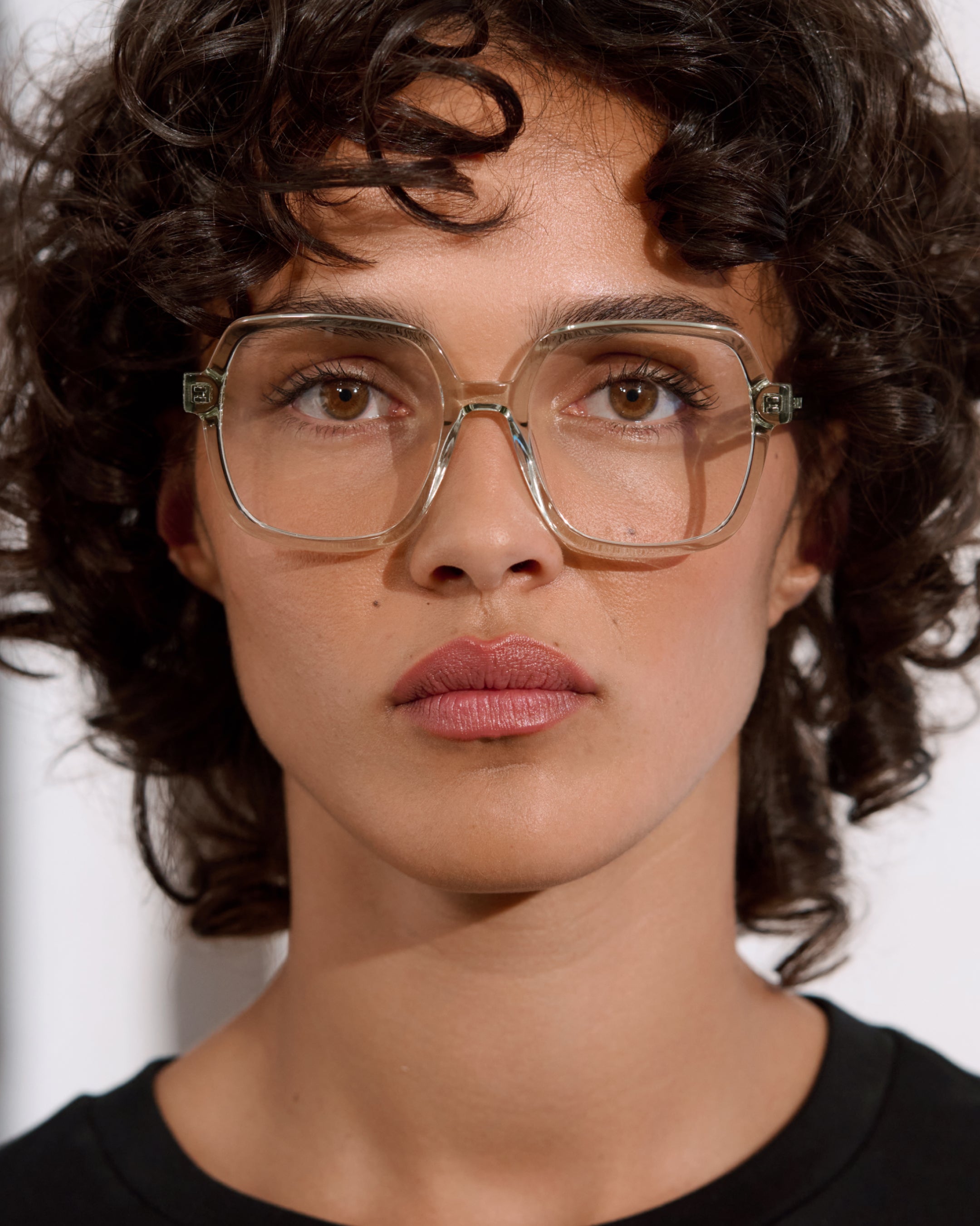 The Lou Square Women's Eyeglasses in Light green