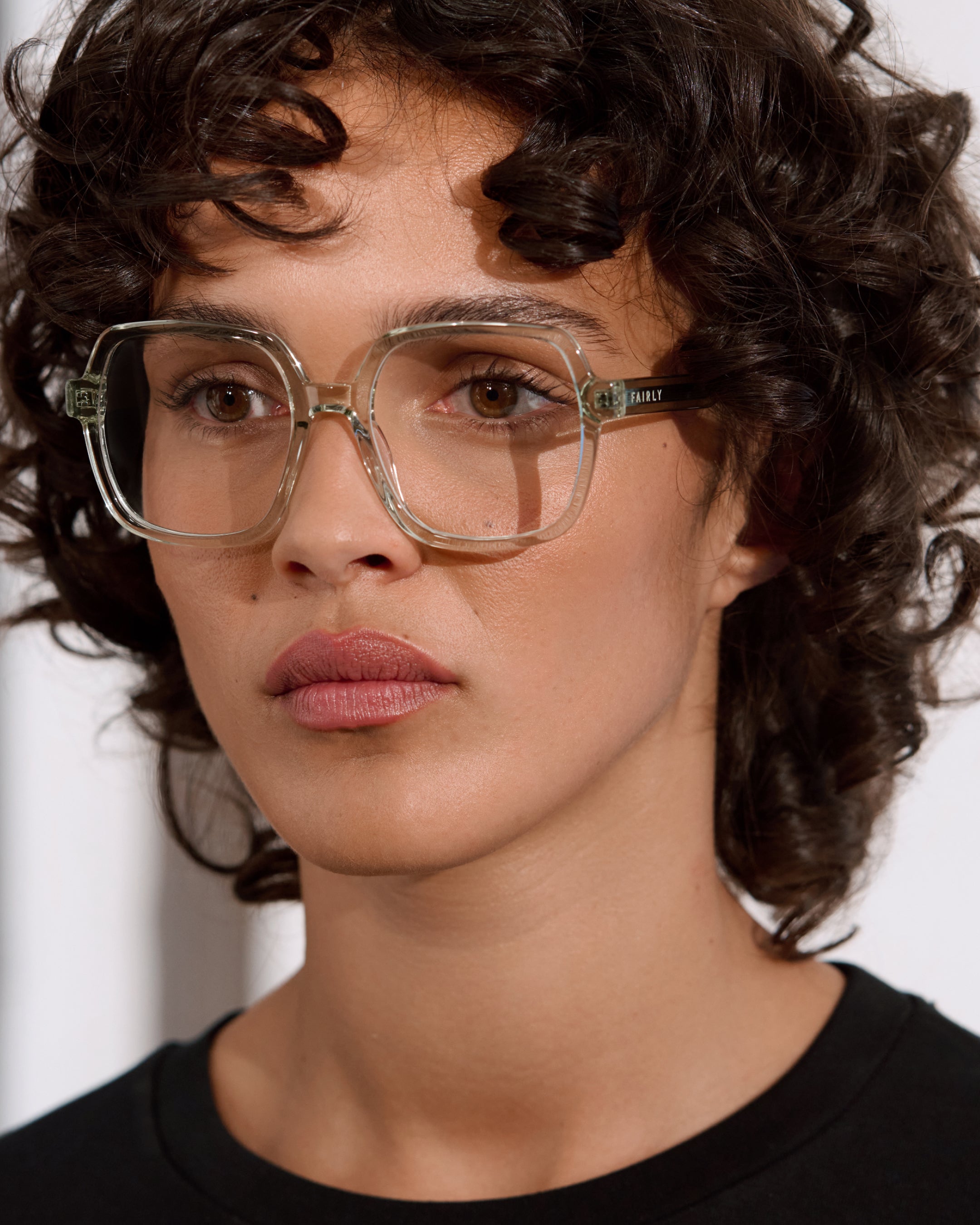 The Lou Square Women's Eyeglasses in Light green