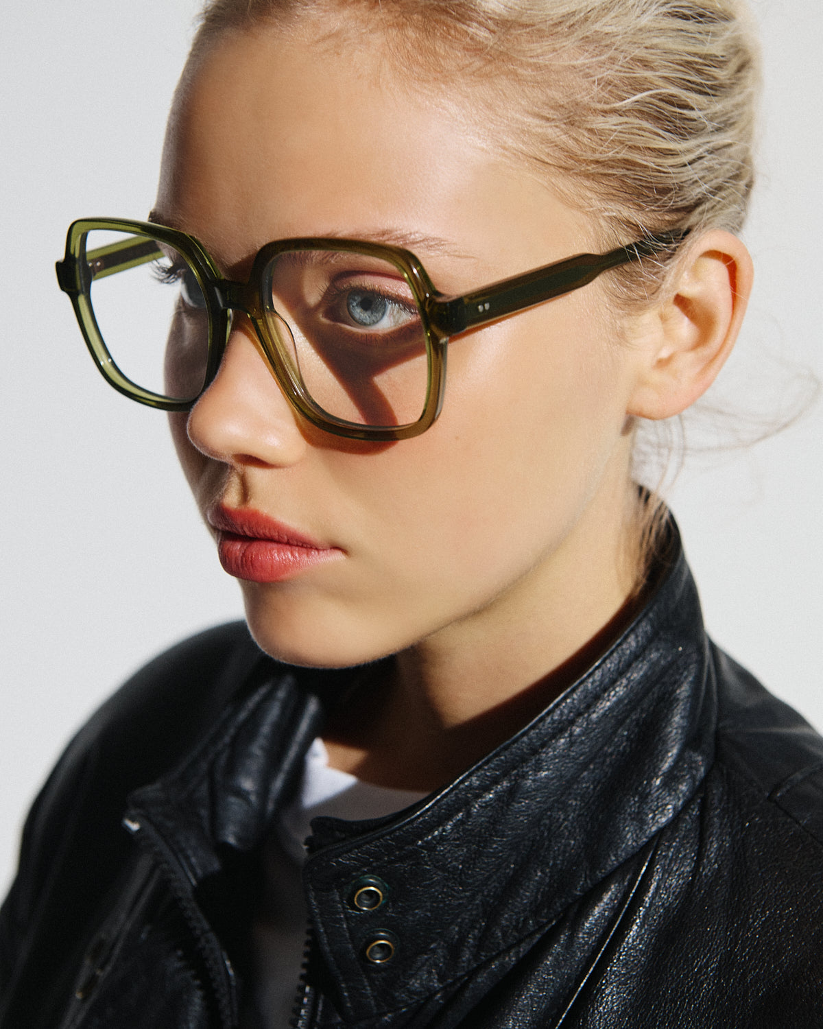 La Lou  Cuadrado Gafas para Mujer in Verde