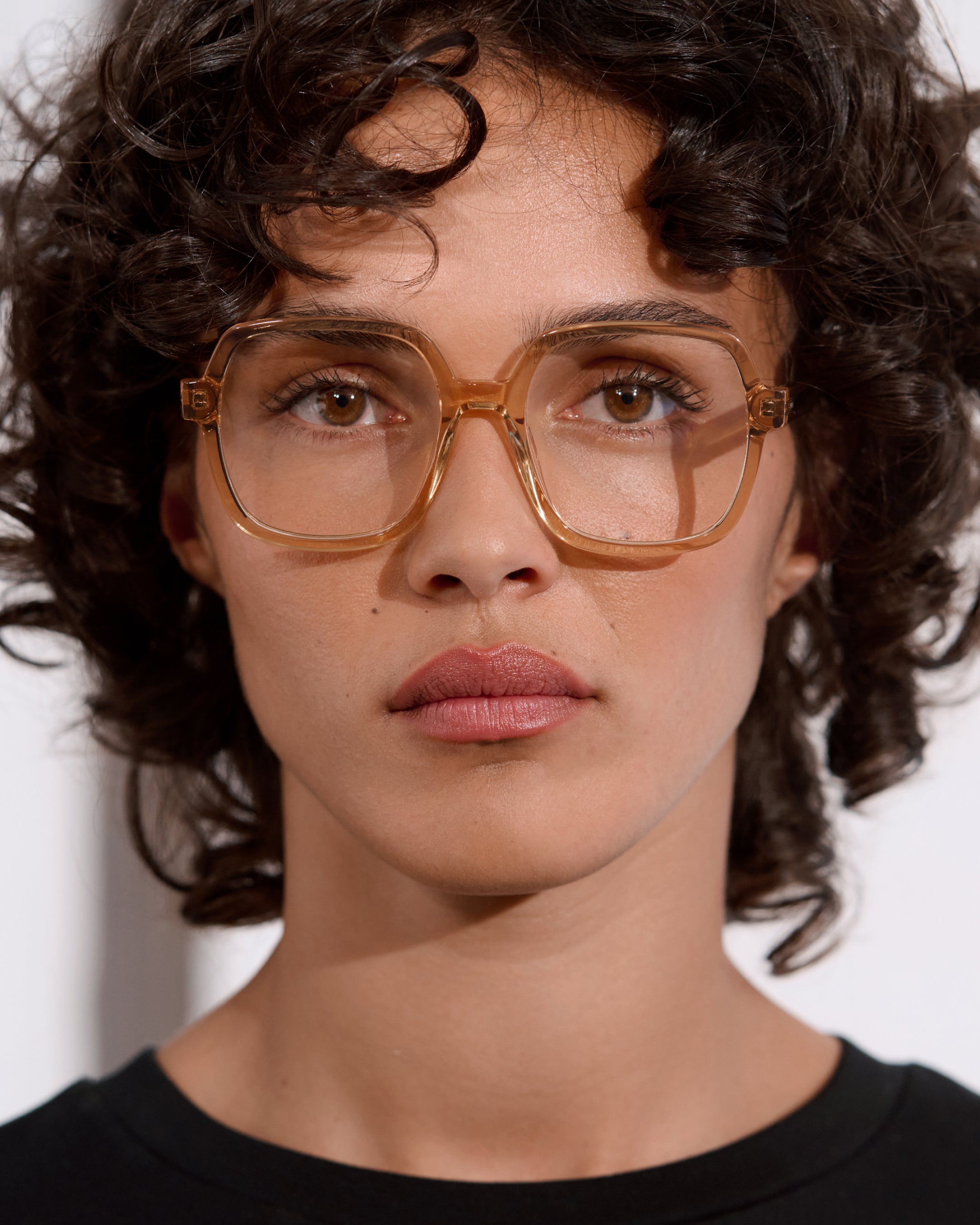The Lou Square Women's Eyeglasses in Yellow