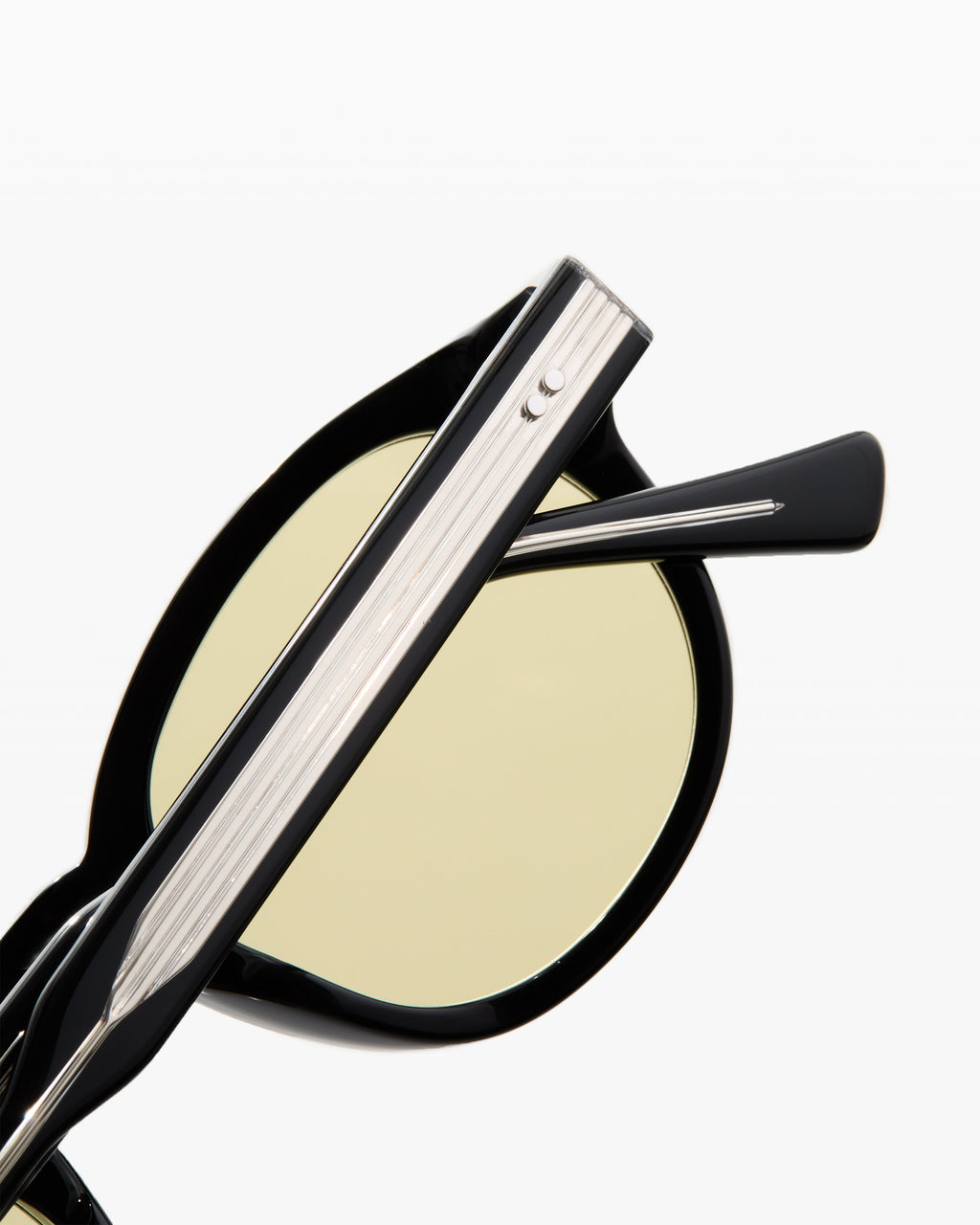 The Azur JF Colors Rund Herren-Sonnenbrillen in Schwarz