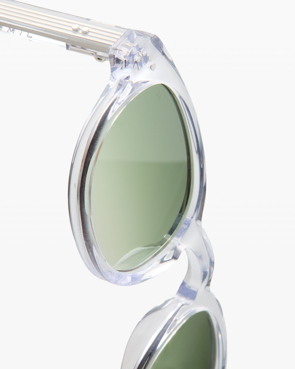The Azur JF Colors L Round Men's Sunglasses in Transparent