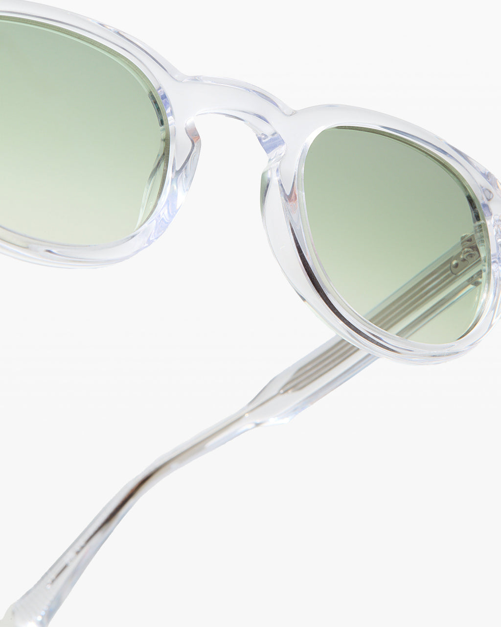 The Azur JF Colors L Round Men's Sunglasses in Transparent