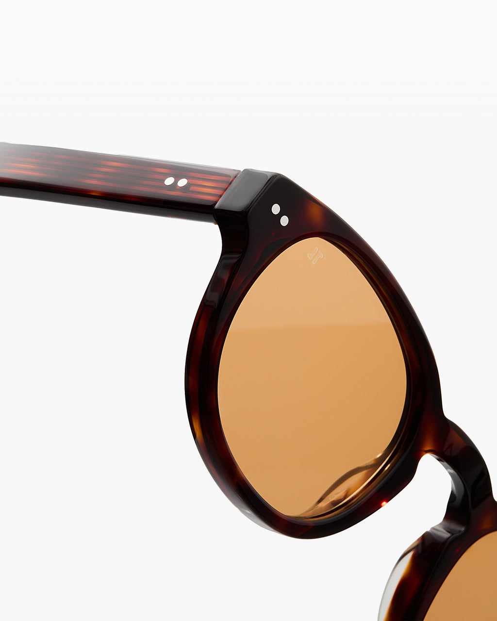 La Azur JF colors Redonda Gafas de Sol para Hombre in Carey oscuro