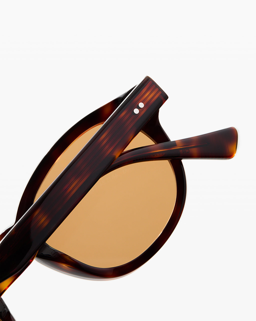 La Azur JF colors Redonda Gafas de Sol para Hombre in Carey oscuro