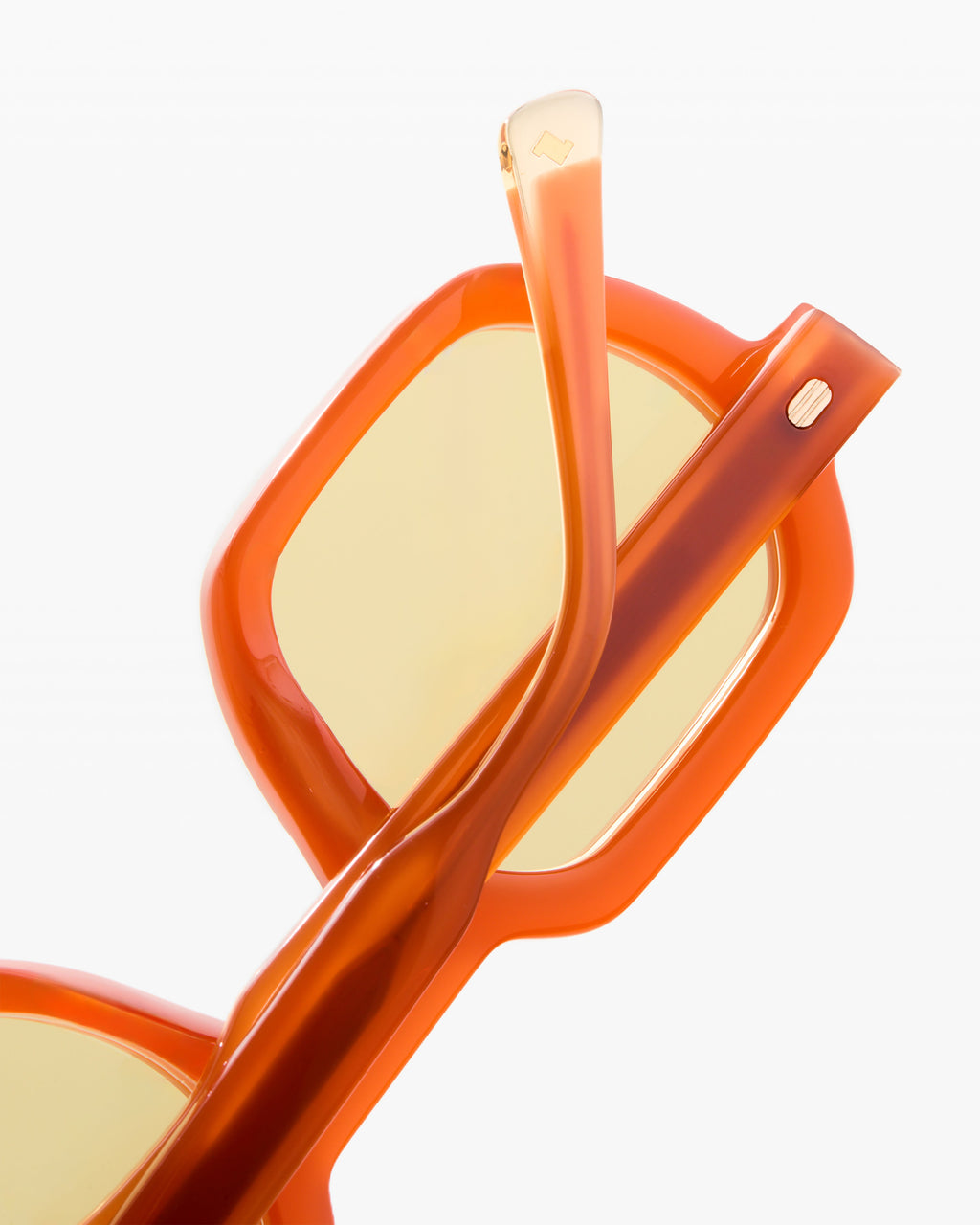 The Darren JF Colors Rechteckig Herren-Sonnenbrillen in Orange