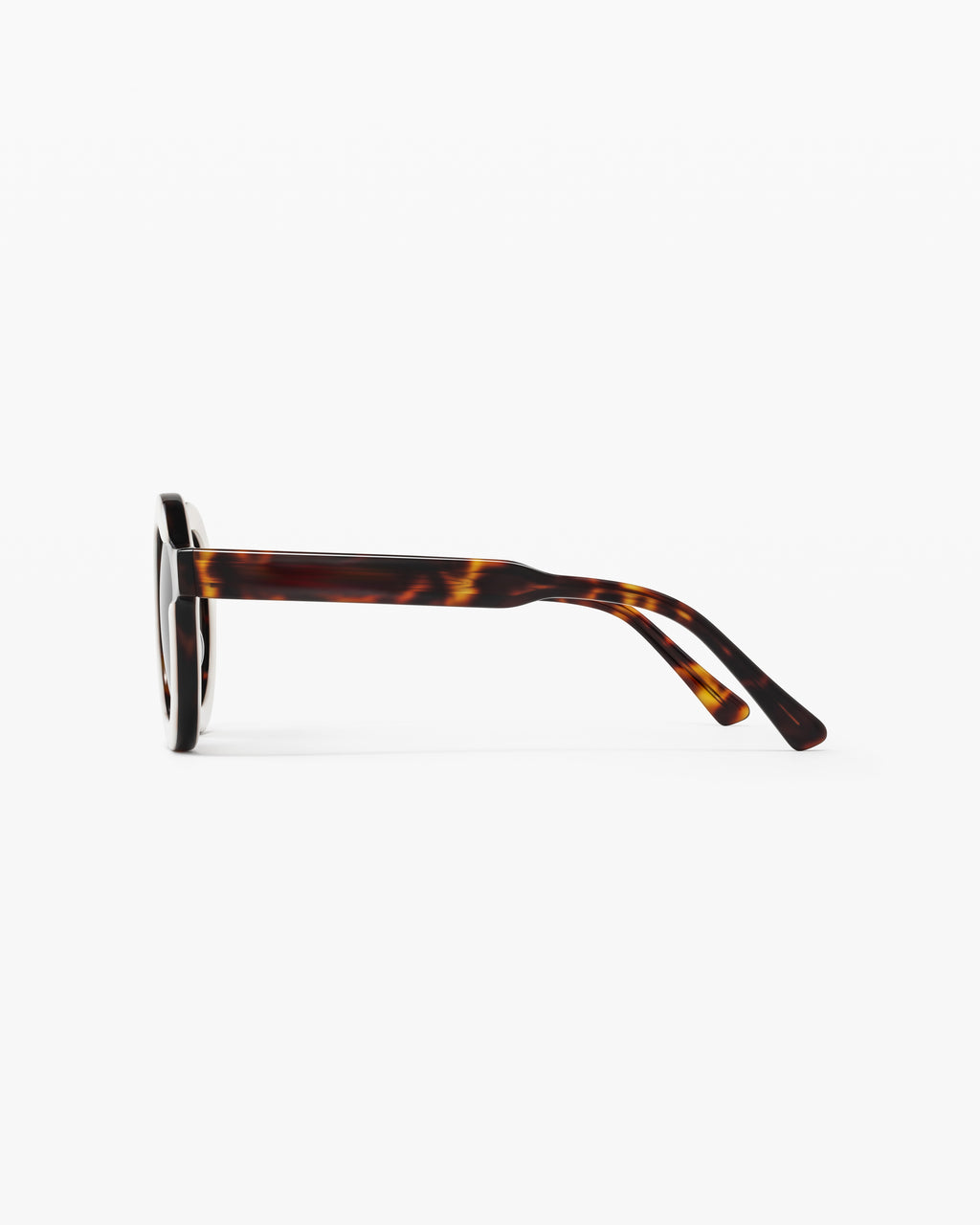 The Spezia Round Women's Sunglasses in White