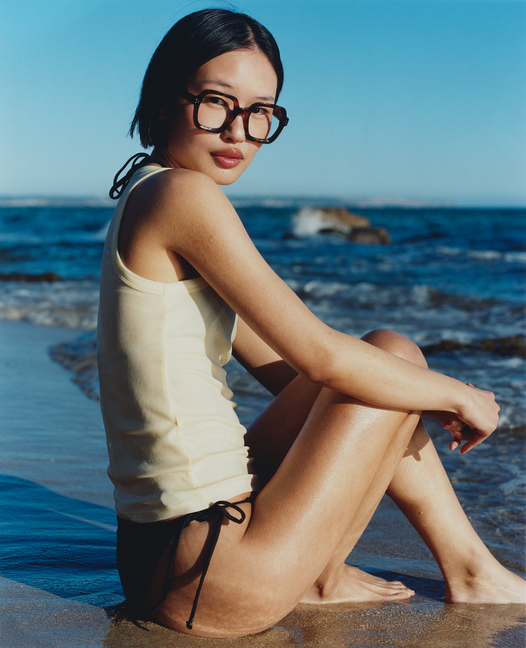 The Loulou Square Women's Eyeglasses in Dark Tortoise