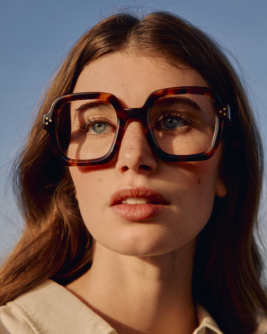 The Loulou Square Women's Eyeglasses in Dark Tortoise