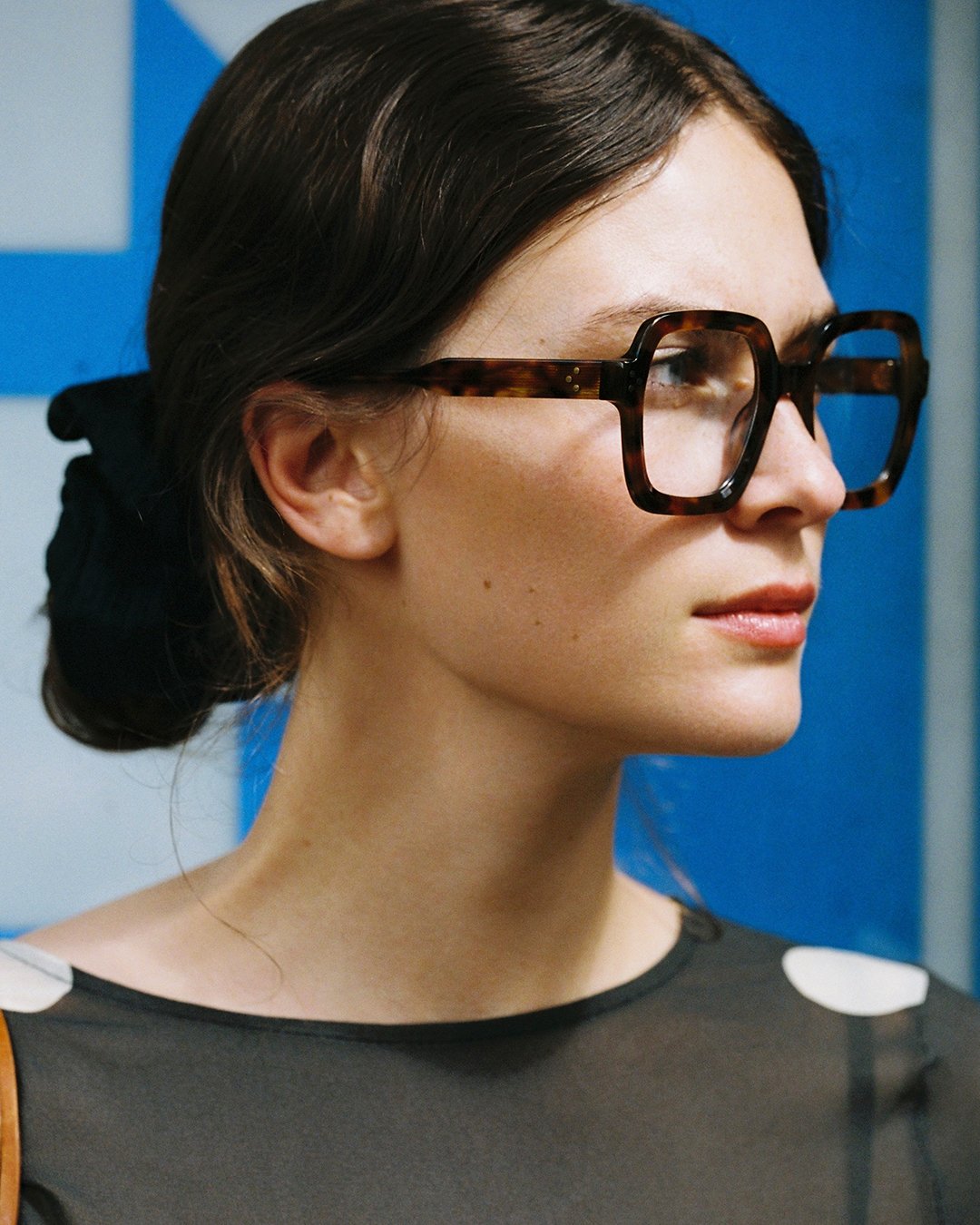 The Loulou Square Women's Eyeglasses in Dark Tortoise
