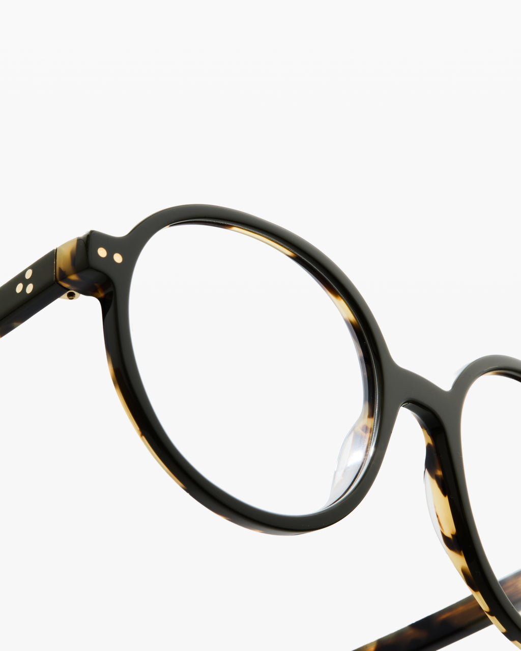 The Bess Rund Damenbrillen in Dunkelgrün