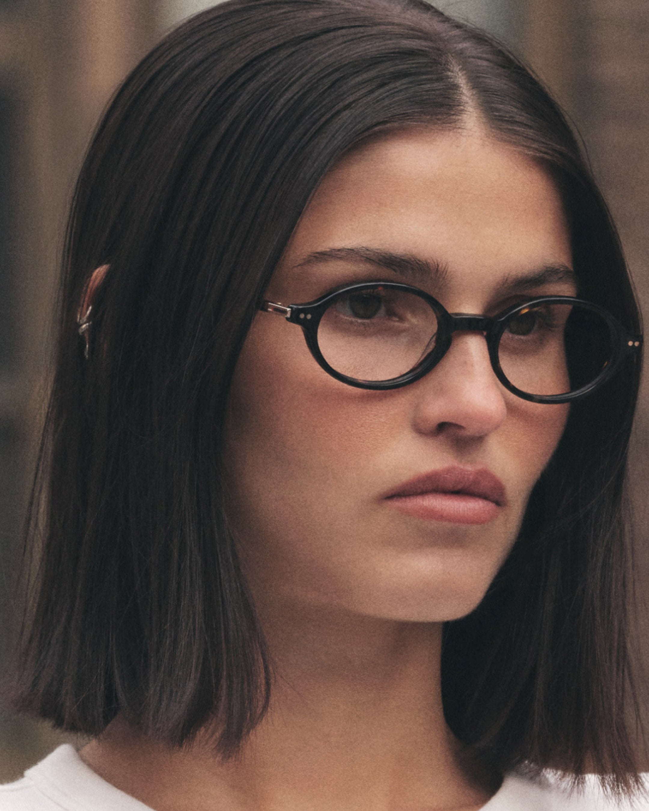 La Kaya Rectangular Gafas para Mujer in Negro