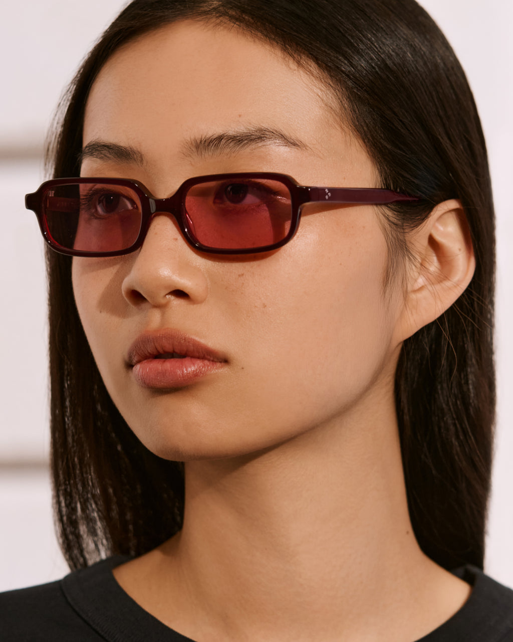 The Kaya JF Colors Rechteckig Damen-Sonnenbrillen in Rot