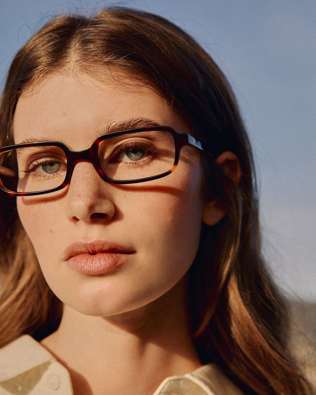 The Kaya Rectangular Women's Eyeglasses in Tortoise
