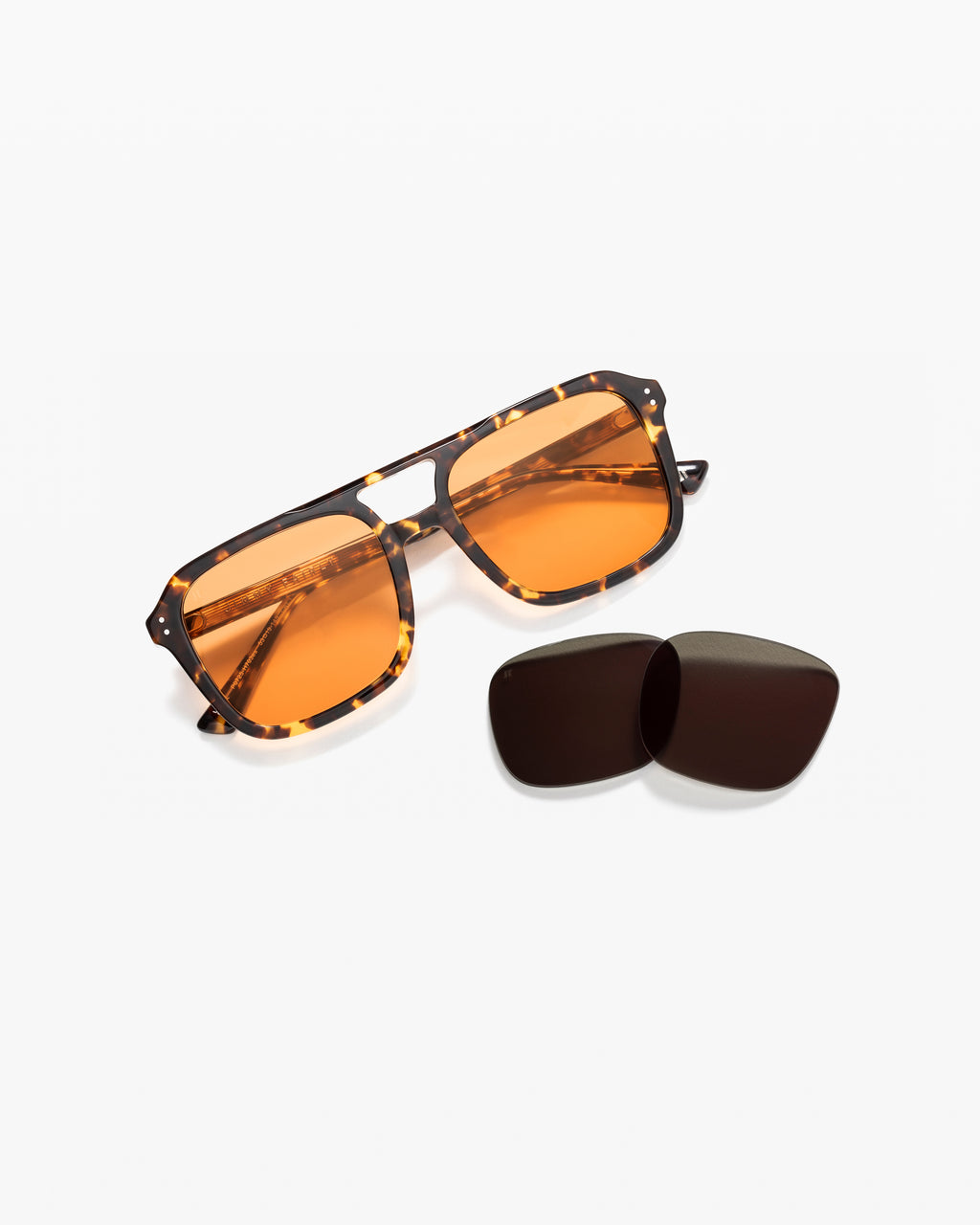 The Elma JF Colors Aviator Damen-Sonnenbrillen in Yellow Tortoise