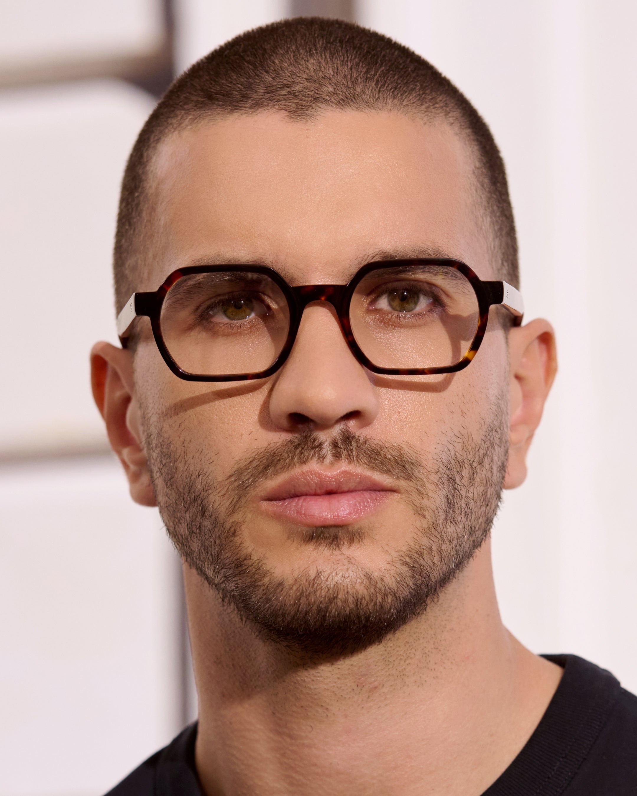 The Darren L Rectangular Men's Eyeglasses in Dark Tortoise